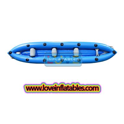 faltbares aufblasbares Wildwasserkajak Kanu-Angeln aufblasbares Kajak für 3 Personen
    