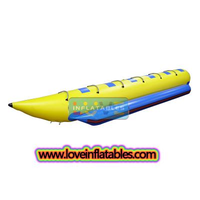 6/8 Passagierfahrtsitzendes aufblasbares Bananenboot, schleppbares Bananenbootrohr
        