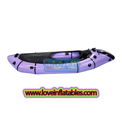 Aufblasbares Packraft aus 420D TPU-Gewebe zum Fabrikpreis. Selfing Bailing Ein-Personen-Packfloß