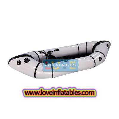 TPU Rafting Boot Aufblasbare Angeln Angepasst LOGO Kajaks Kanu Kajak Packraft Flache wasser Fluss Floß