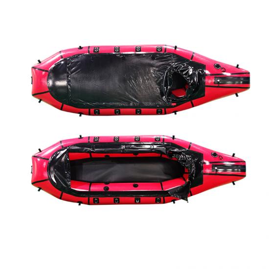 Inflatable tandem packraft