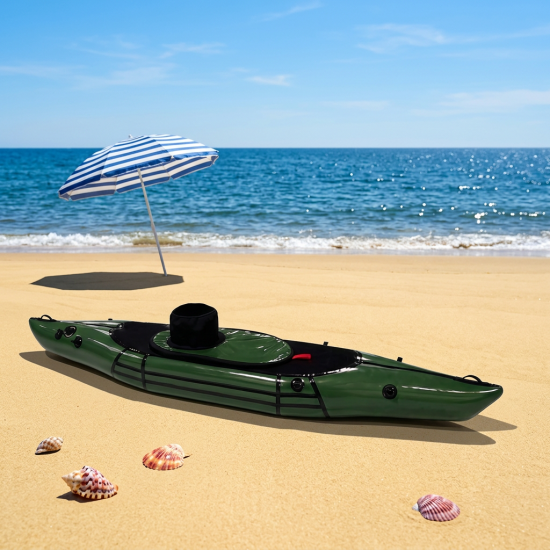 Inflatable calm water packraft