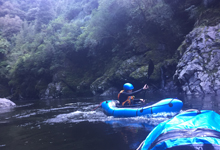 Einsatz von Wildwasser-Packraft-Modellen in Neuseeland